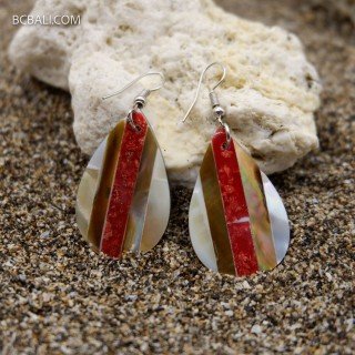 New Design Shell Earrings Originally Handmade in Bali
